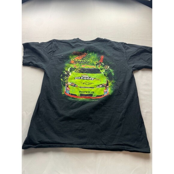 Danica Patrick Shirt Mens Large Black Chase NASCAR JR Motorsports Go Daddy - Picture 5 of 7